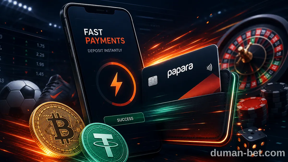 dumanbet papara ve kripto para yatırma seçenekleri